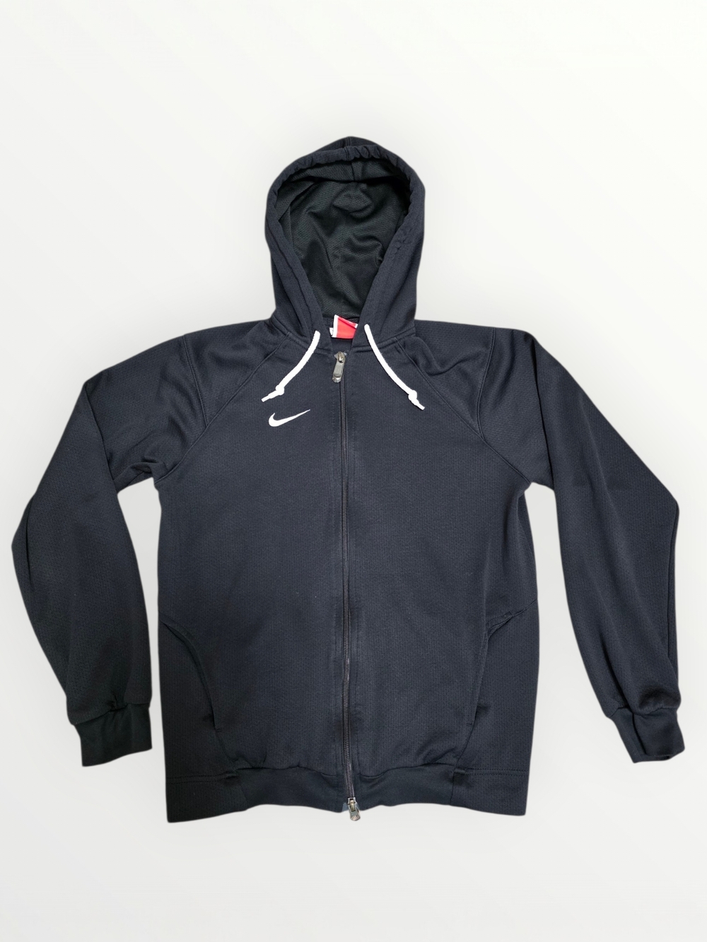NIKE FitDry Black Full-Zip Hoodie with Drawstrings Size Women's SMALL